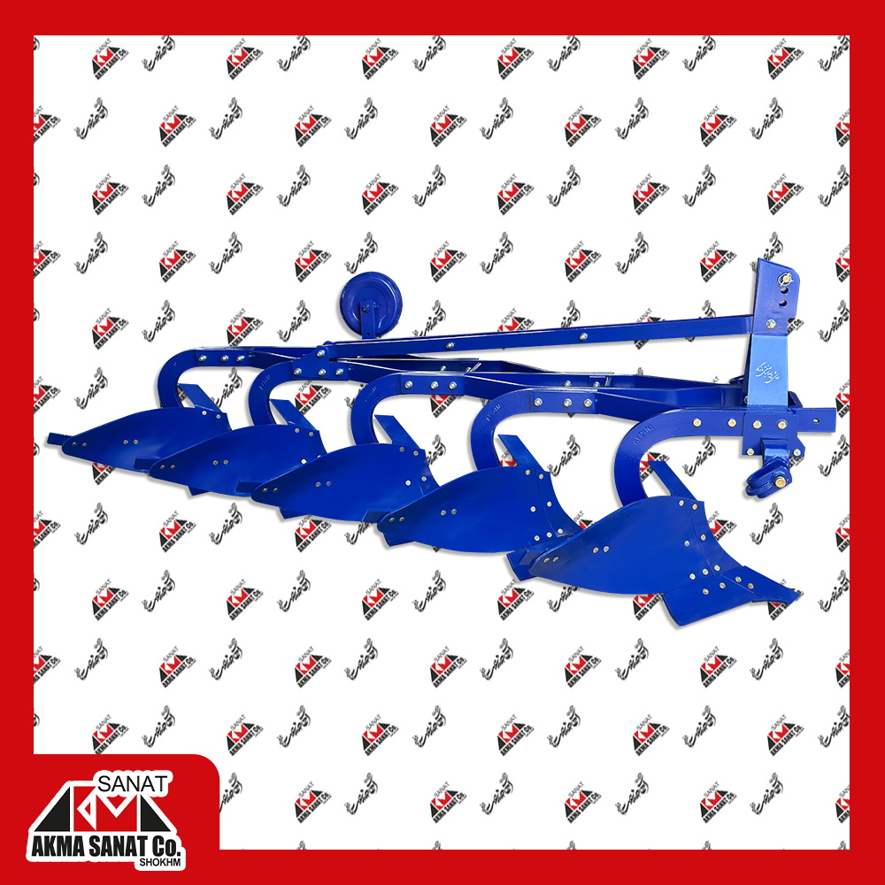 گاوآهن پنج خیش طرح ترک 16 اینچ (TYPE-1) با چرخ فولادی